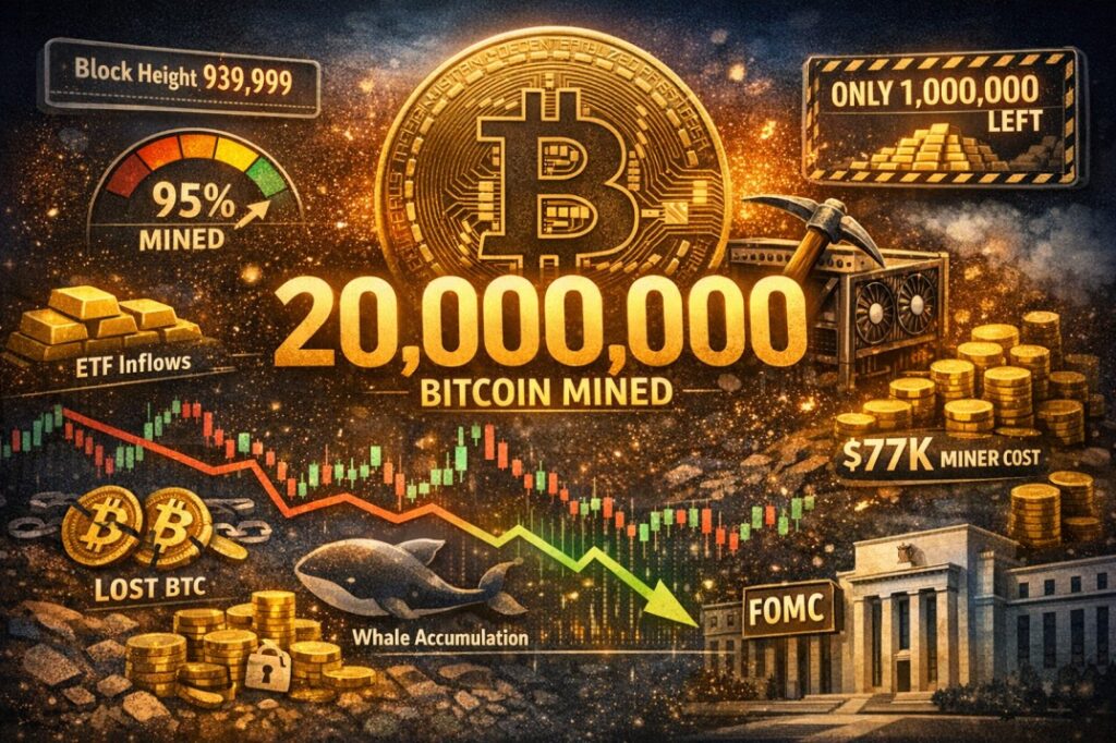 Bitcoin 20 Millionth Coin Mined