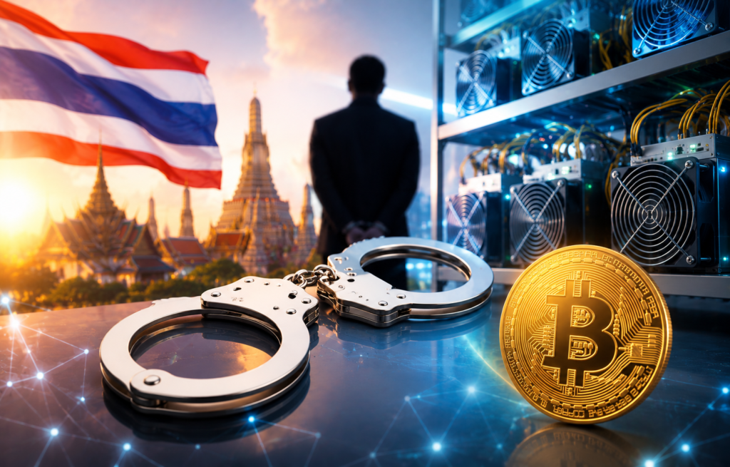 Thailand Targets Alleged Illegal Crypto Mining Network as Fugitive Businessman Faces Arrest Warrant