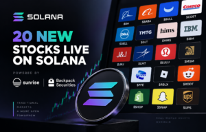 20 new tokenized stocks launched on Solana through Sunrise and Backpack Securities