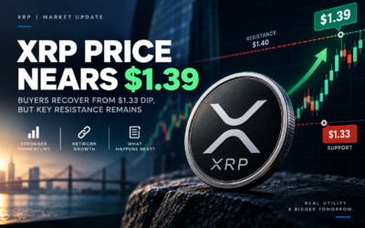 XRP price near $1.39 after recovering from $1.33