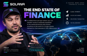 Solana end state of finance vision with 100 millisecond transactions